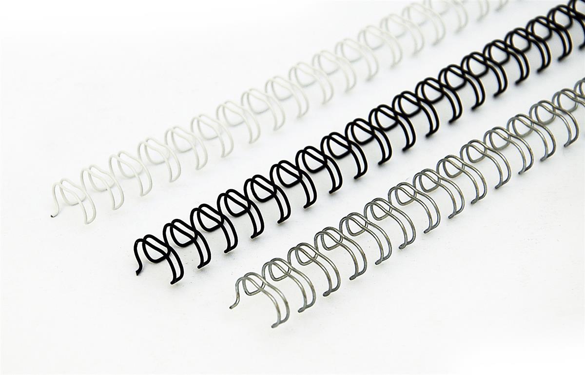 Wire binding combs in 3:1 system, white and black