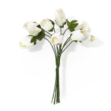 Набор цветов декоративных Букет-Тюльпаны белый