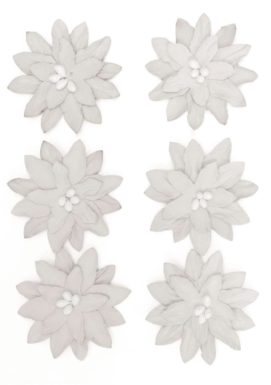 Paper flowers Dahlia white