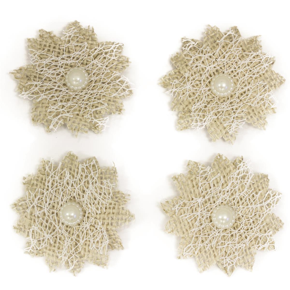 Fabric flowers Lace