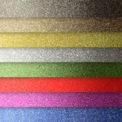 Glitter self-adhesive papers