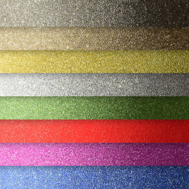 Glitter self-adhesive papers