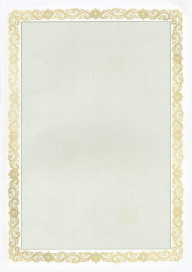 Certificate Maori Gold