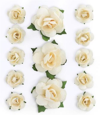 Набор цветов декоративных Розы персиковый