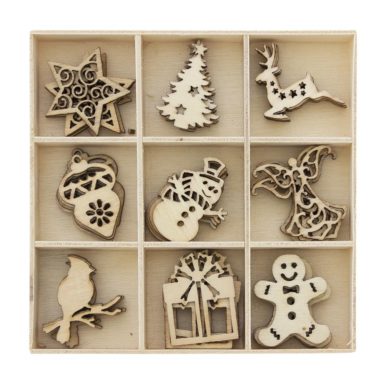 Wooden elements Christmas