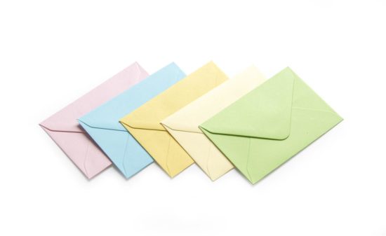 Decorative envelope mix colour pastel 70x100 mm