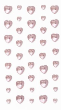 Pearls Hearts Pink