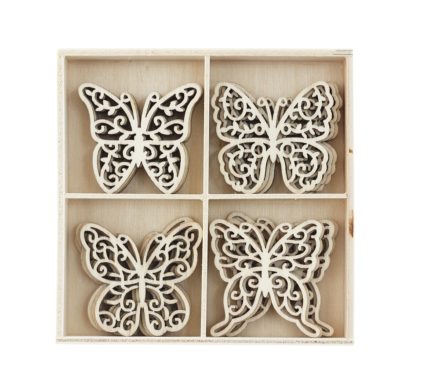 Wooden elements Butterflies