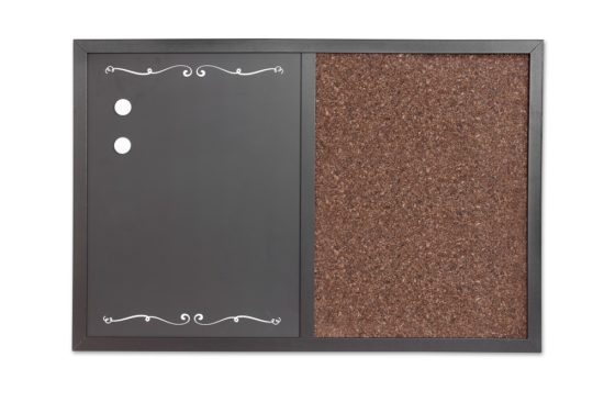 2in1 dry erase magnetic&cork 60x40cm board