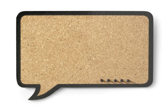 Corkboard Speech Bubble rectangular