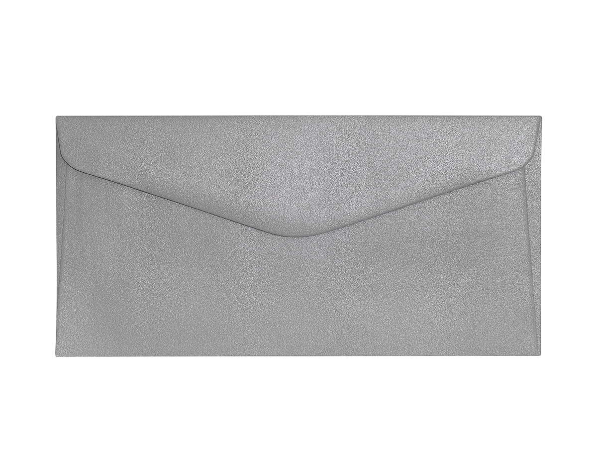 Decorative envelope Pearl silver DL - Argo