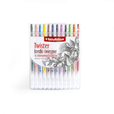 WAX CRAYONS TWISTER 12 PIECES