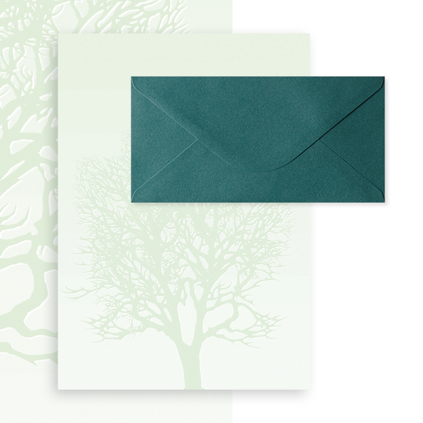 Набор бумаги почтовой Дерево