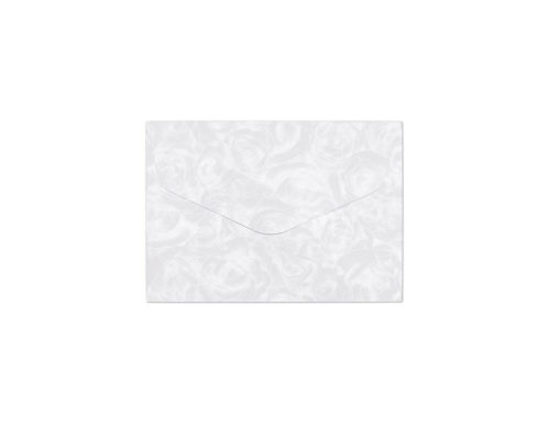 Decorative envelope Roses white B7