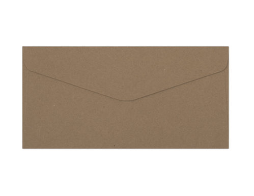 Decorative envelope Kraft dark beige DL