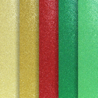 Karton brokatowy MIX A4 - kolory