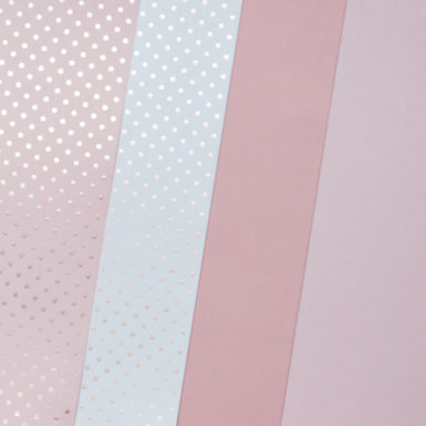 Decorative card paper MIX pink dots