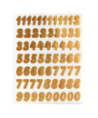 Stickers LETTERS and NUMBERS gold
