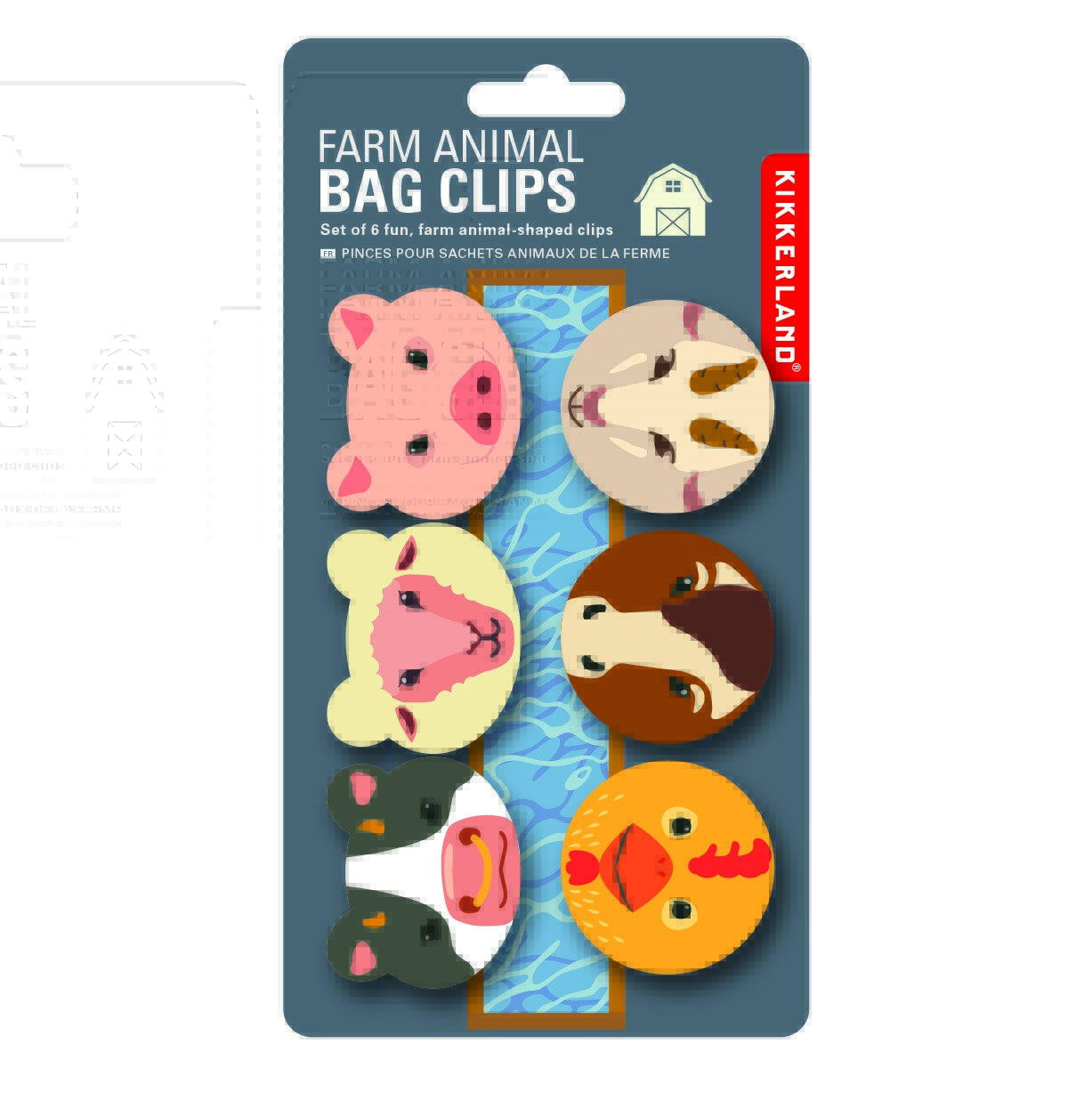 Farm Animal Bag Clips