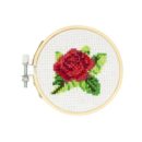 Mini zestaw do haftu krzyżykowego - Róża