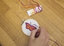 Mini zestaw do haftu krzyżykowego - Motyl