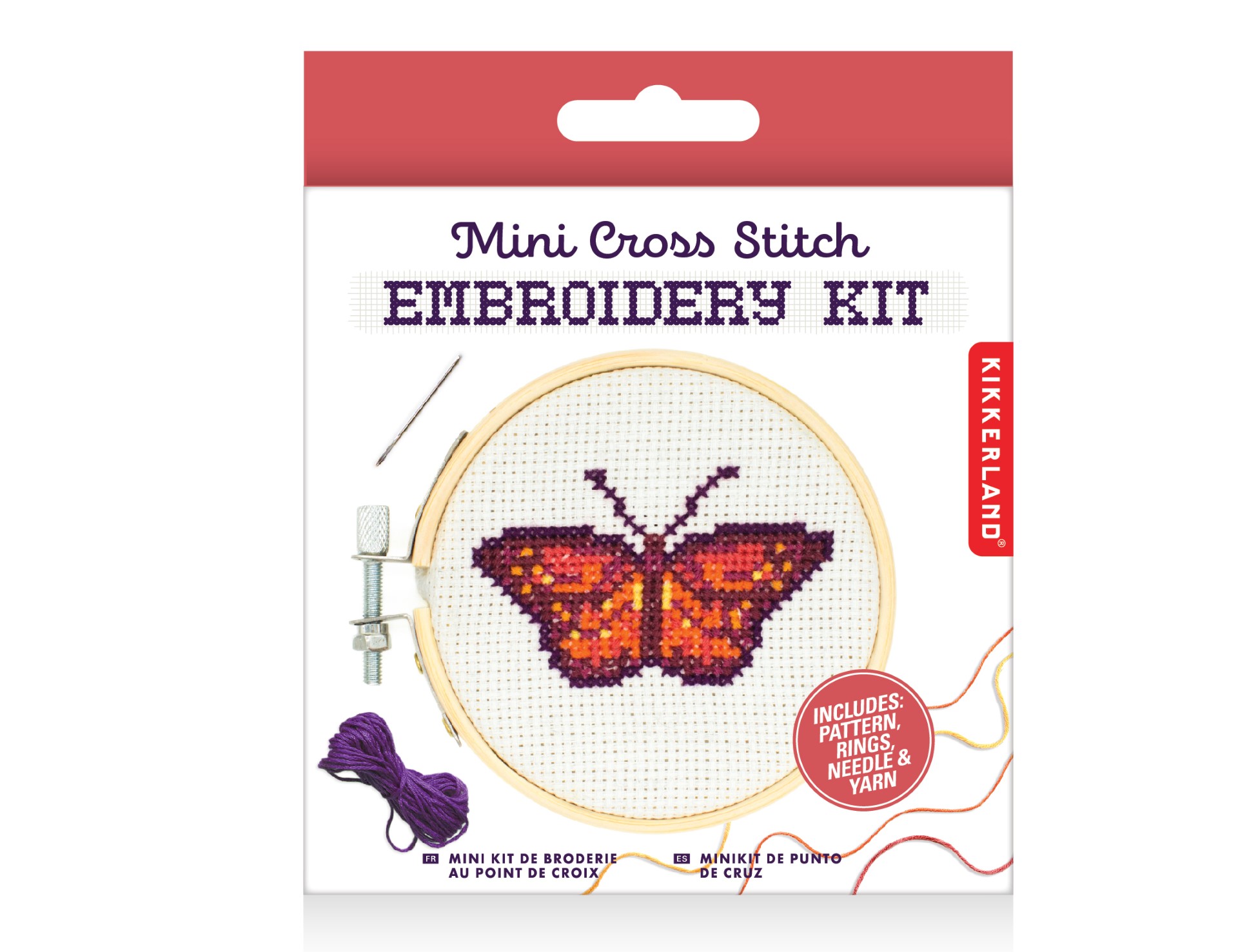 Mini Cross Stitch Embroidery Kit - Butterfly
