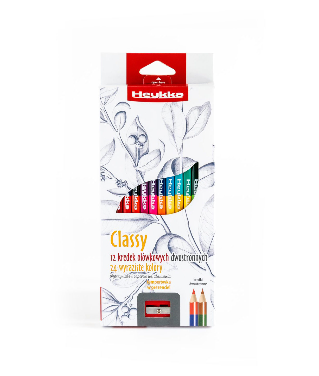 Bicoloured Pencils Classy 12 pcs