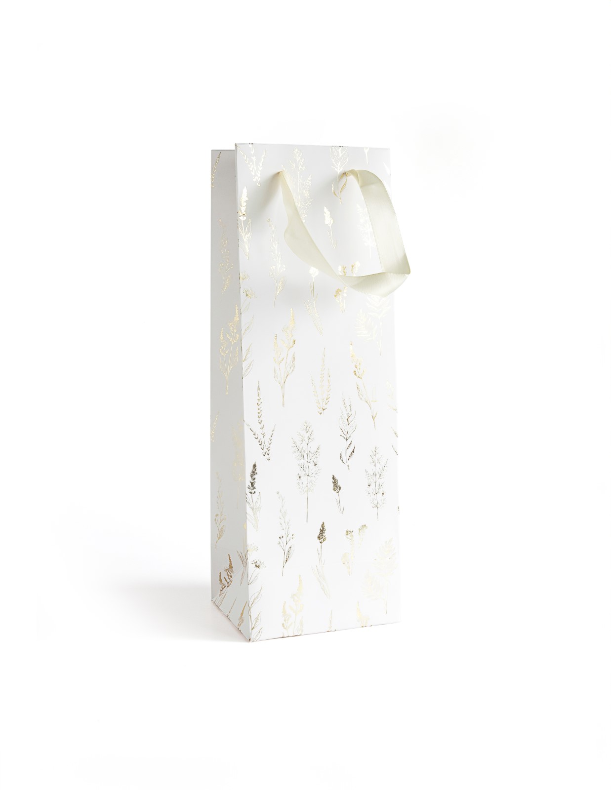 Пакет Подарочный белый Золотые Травы B 35x10x12