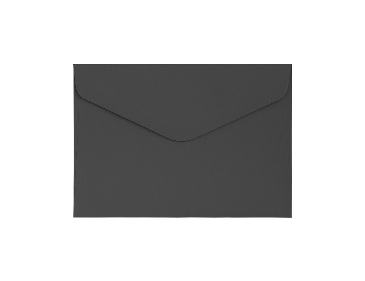 Decorative Envelope Smooth black C6