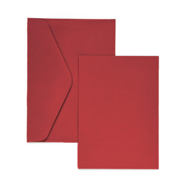 Card base A6+C6 for creation of invitations red