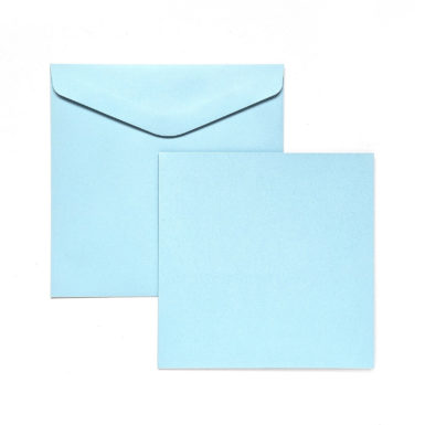 Набор бумаги базовый для приглашений 145х145 голубой