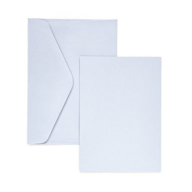 Card base A6+C6 for creation of invitations white