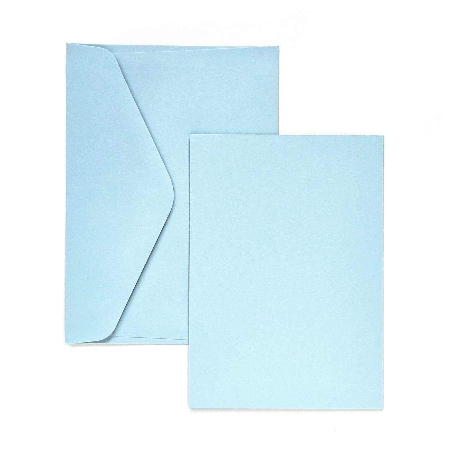 Card base A6+C6 for creation of invitations blue