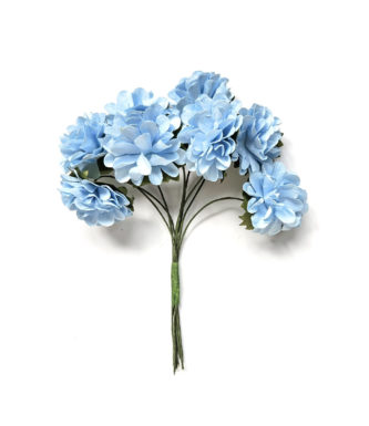 Kwiaty bukiecik Dalie błękitny