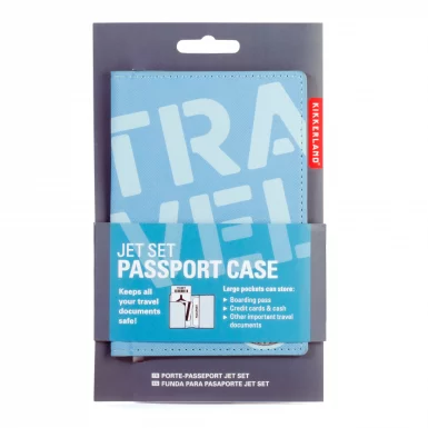 Blue Jet Set Passport Case