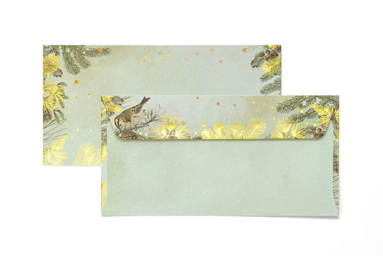 Decorative Envelope Gold Christmas