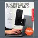 Computer Clip-On Phone Stand