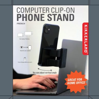 Computer Clip-On Phone Stand