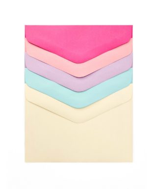 Envelope C6 Smooth mix blue and pink