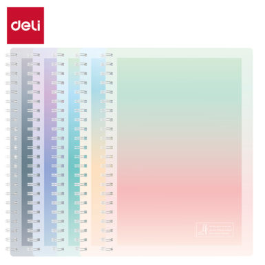 Kołonotatnik Deli EN406-A5, format A5, 60 kartek, linie