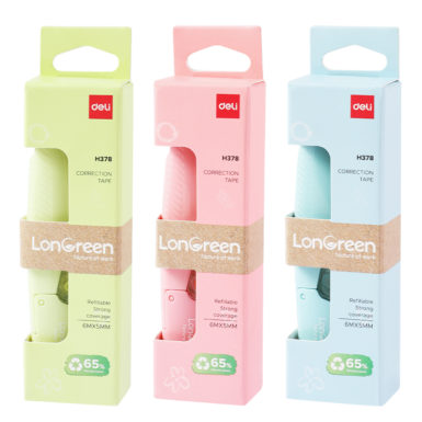 Korektor w taśmie Deli EH378 LonGreen