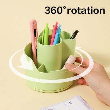 Organizer na biurko obrotowy Deli EZ417 LonGreen