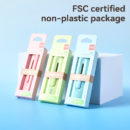 Nożyk biurowy mini Deli EM410 LonGreen