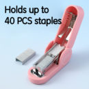 Zszywacz mini Deli EM413 LonGreen