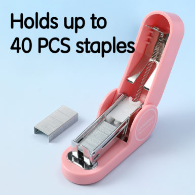 Zszywacz mini Deli EM413 LonGreen