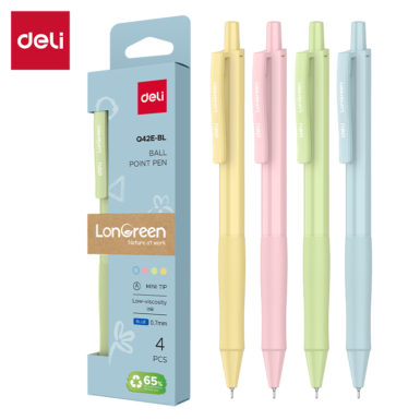 Długopis kulkowy Deli EQ42E LonGreen