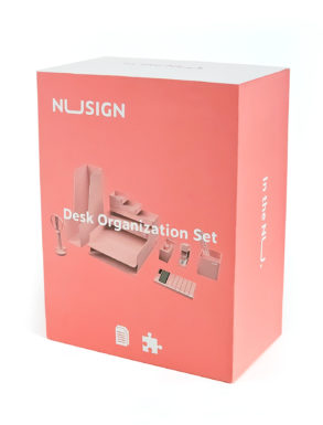 Zestaw Organizacyjny Nusign ENS003 13 elementów różowy